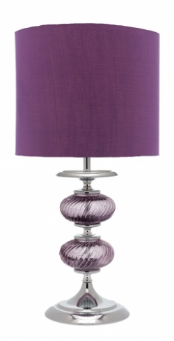 Table Lamps From Brooklyn Lighting, Plum Coloured Table Lamps